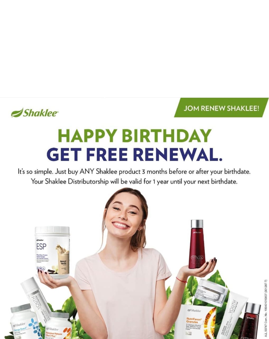 RENEWAL SHAKLEE Mudah jer